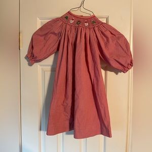 Smocked Christmas dress.